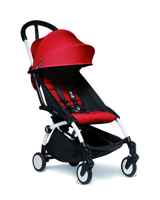 Babyzen YOYO2 Stroller White Frame with Red 6+ Color Pack